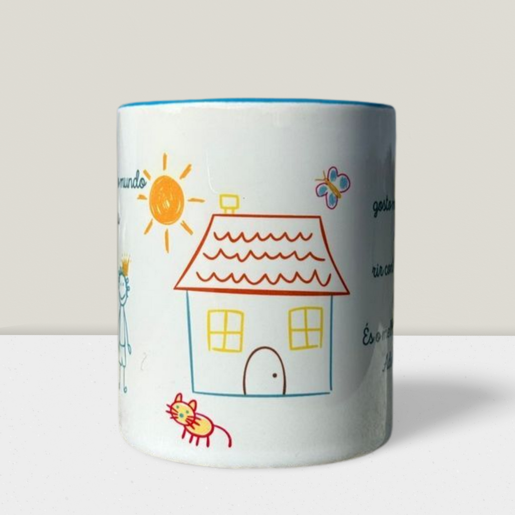 Caneca Personalizada com Desenho de criança - Presente Especial para o Pai