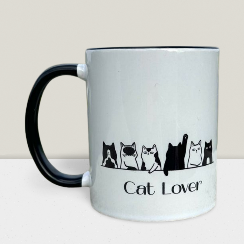 Caneca Cat Lover | Caneca Amantes de Gatos | Presente para Amante de Gatos