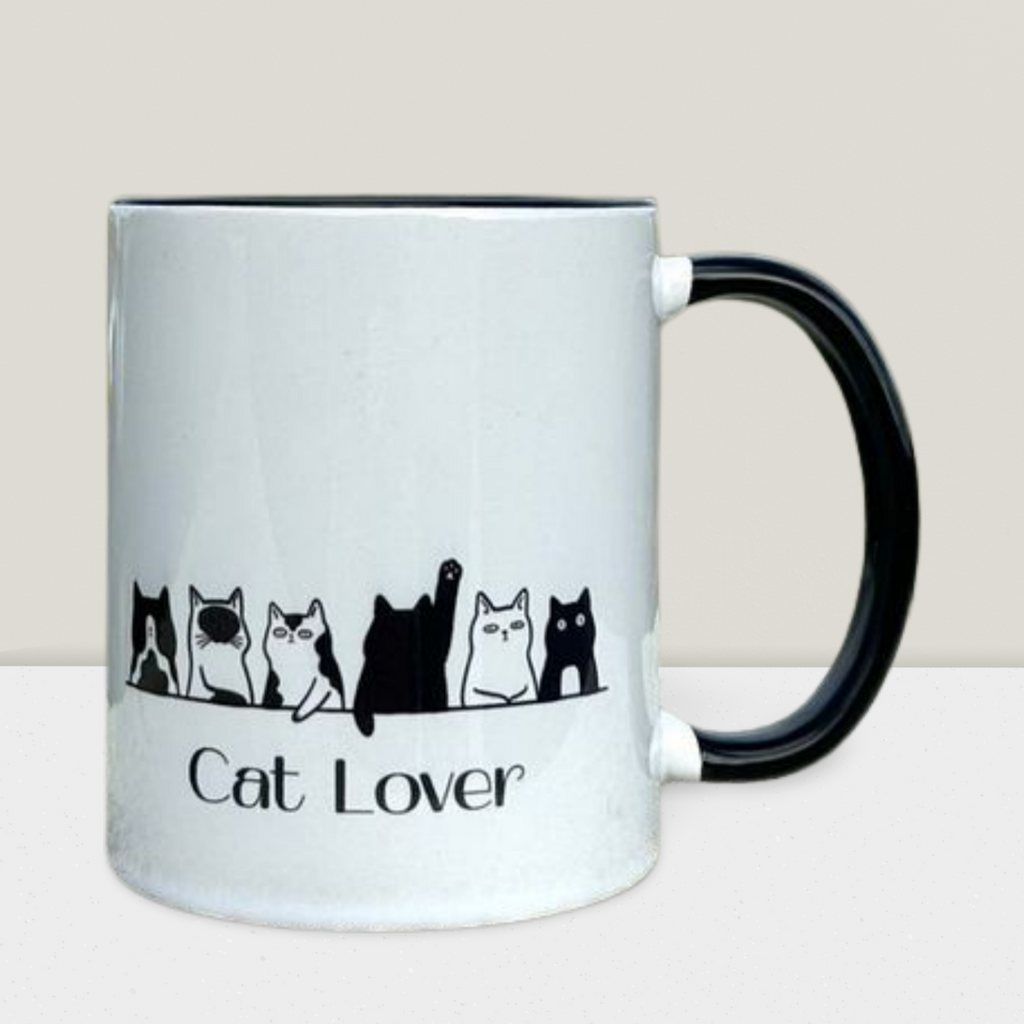 Caneca Cat Lover | Caneca Amantes de Gatos | Presente para Amante de Gatos
