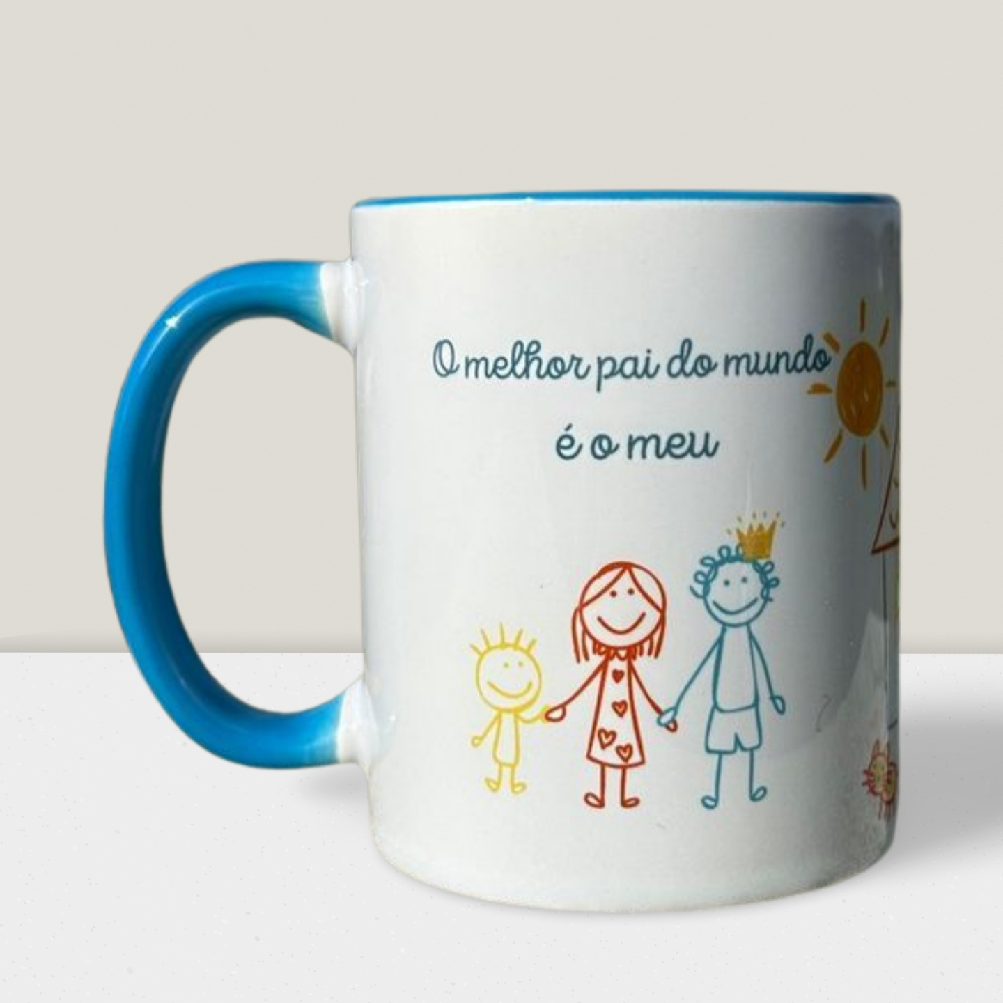 Caneca Personalizada com Desenho de criança - Presente Especial para o Pai