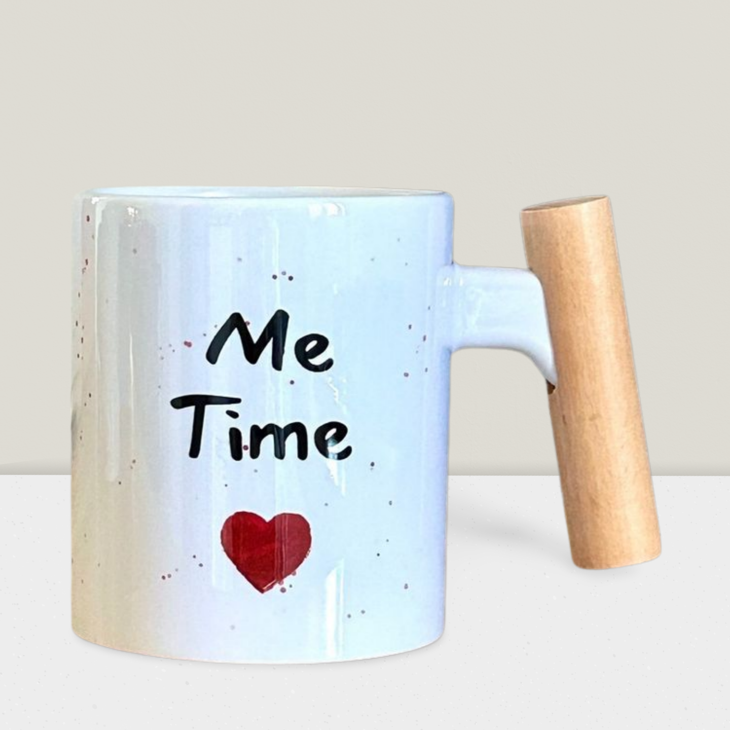 Caneca Me time Pega de Madeira
