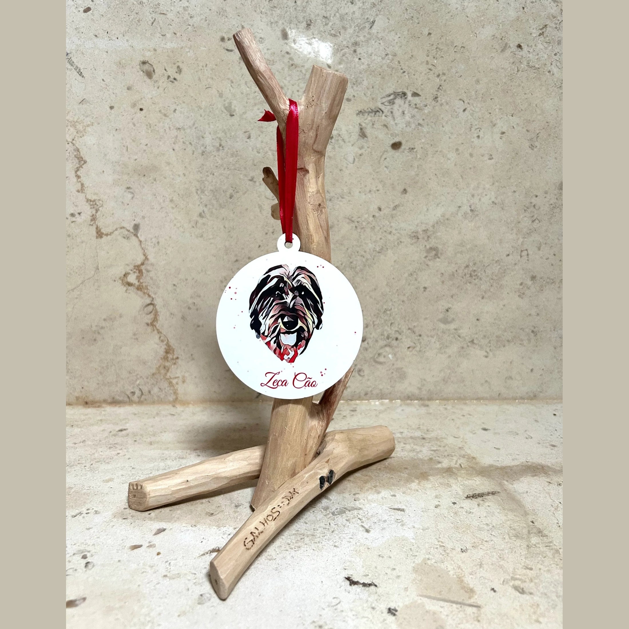 Bola de Natal Patudo Personalizada – Dupla Estampagem e Toque Único