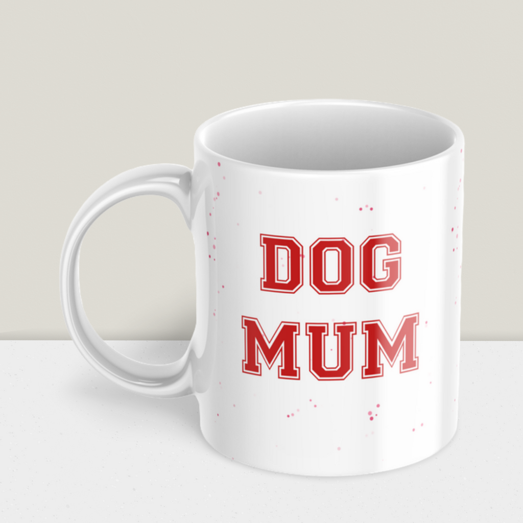 Caneca Cerâmica Personalizada Dog Mum - Presente Criativo para Amantes de Cães