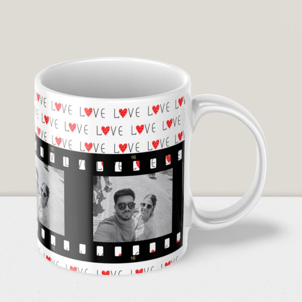 Caneca de São Valentim Personalizada com fotografias