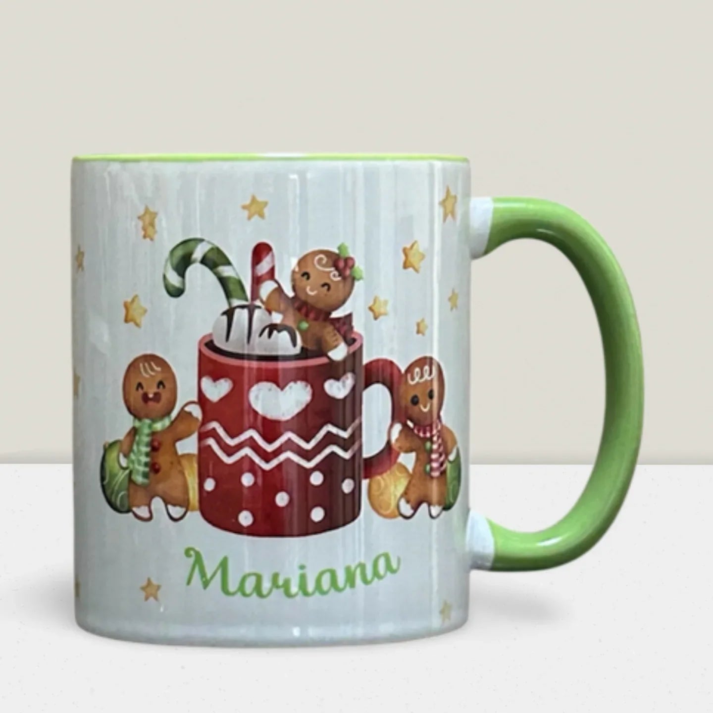 Caneca de Natal Boneco Gengibre