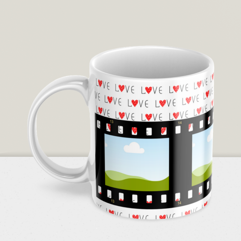 Caneca de São Valentim Personalizada com fotografias