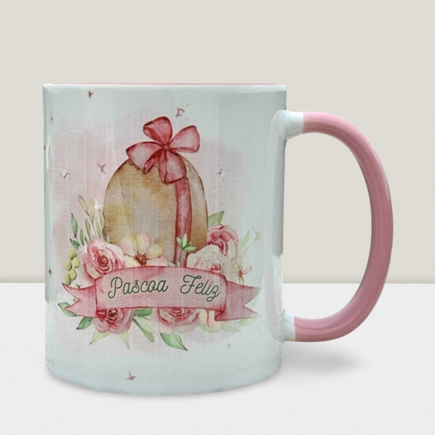 Caneca de Cerâmica Personalizada – Páscoa