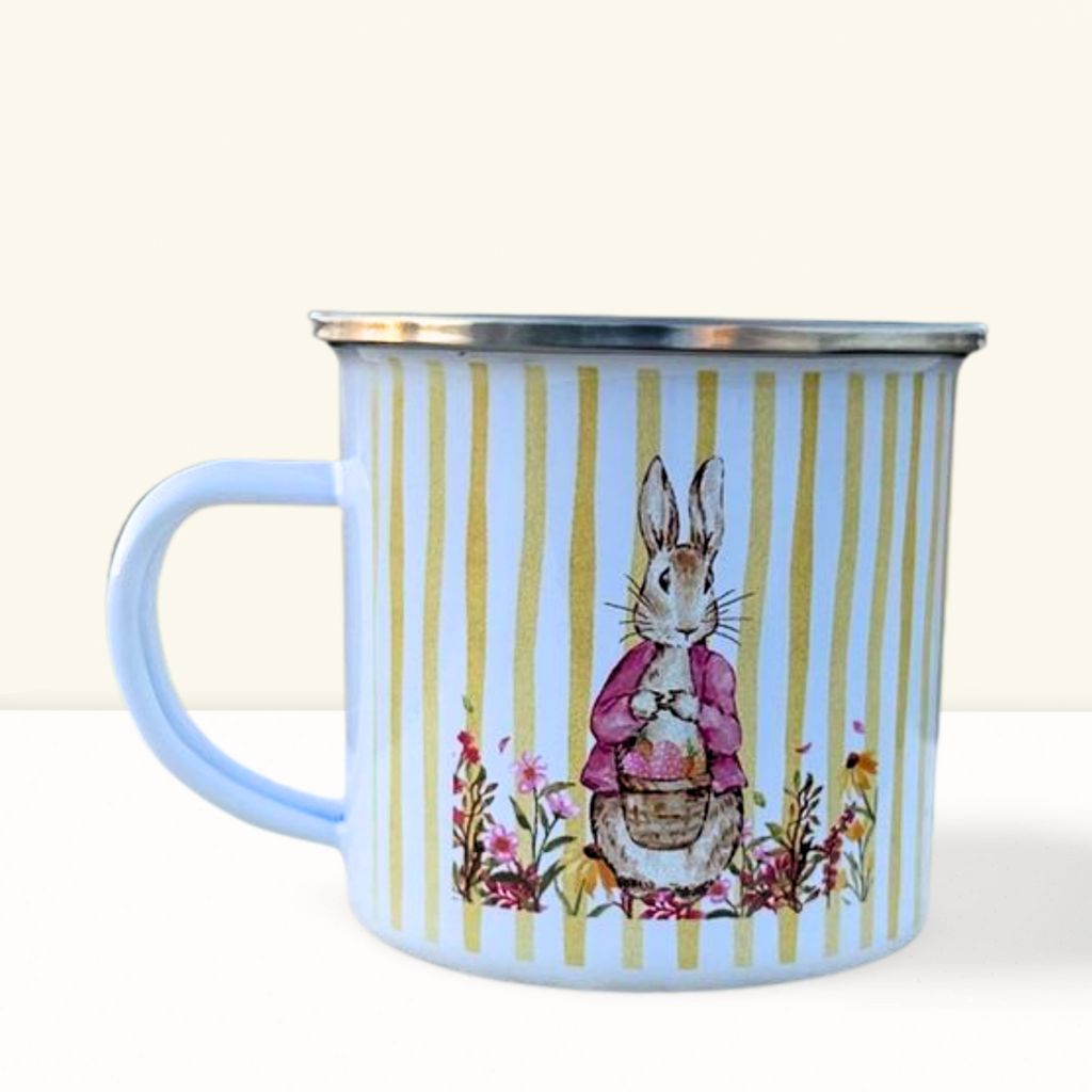 Caneca de Esmalte Páscoa personalizada