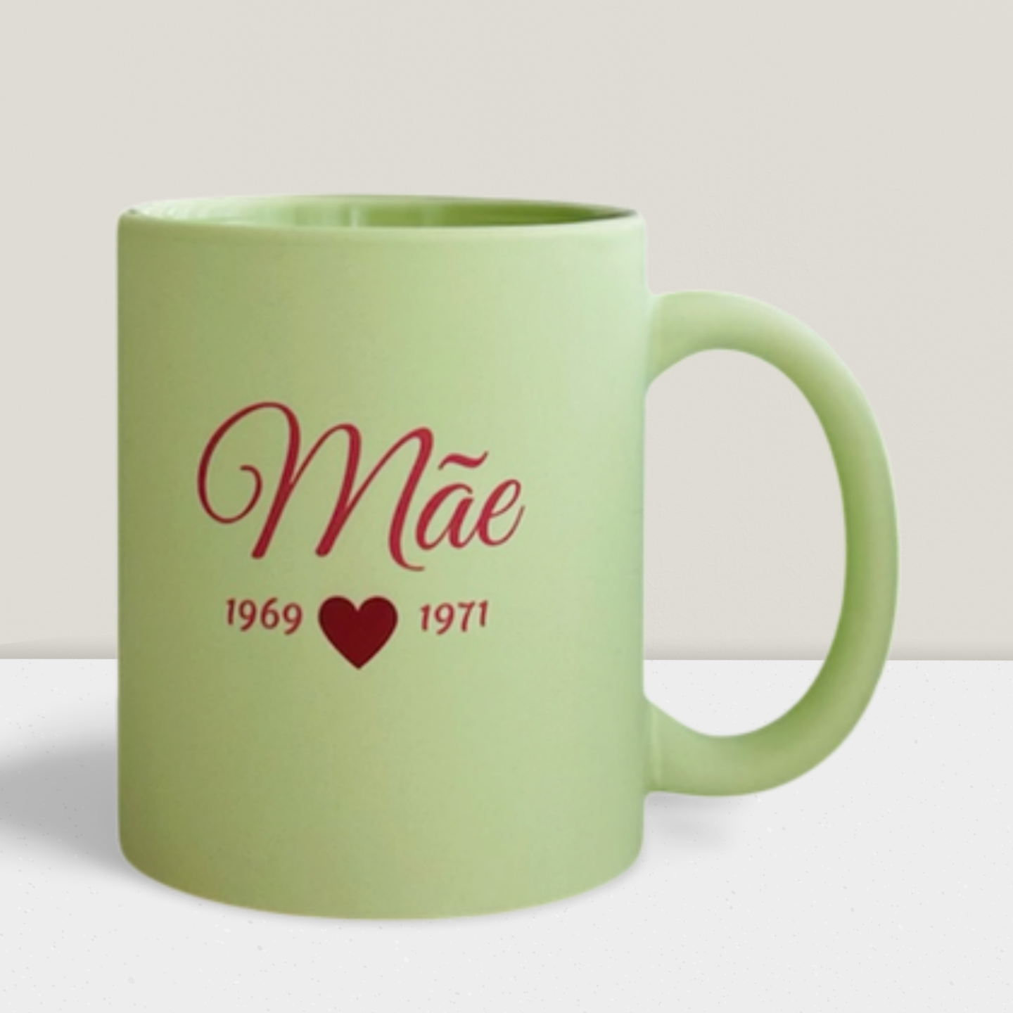 Caneca Personalizada Mãe com Datas – Presente Dia da Mãe | Cerâmica Mate