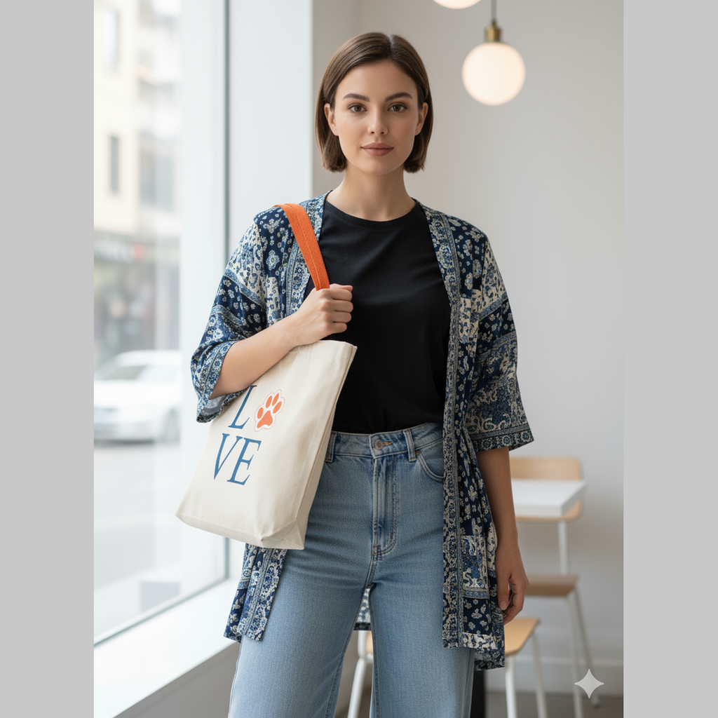 Saco de Algodão Love pet – Ecológico e Duradouro