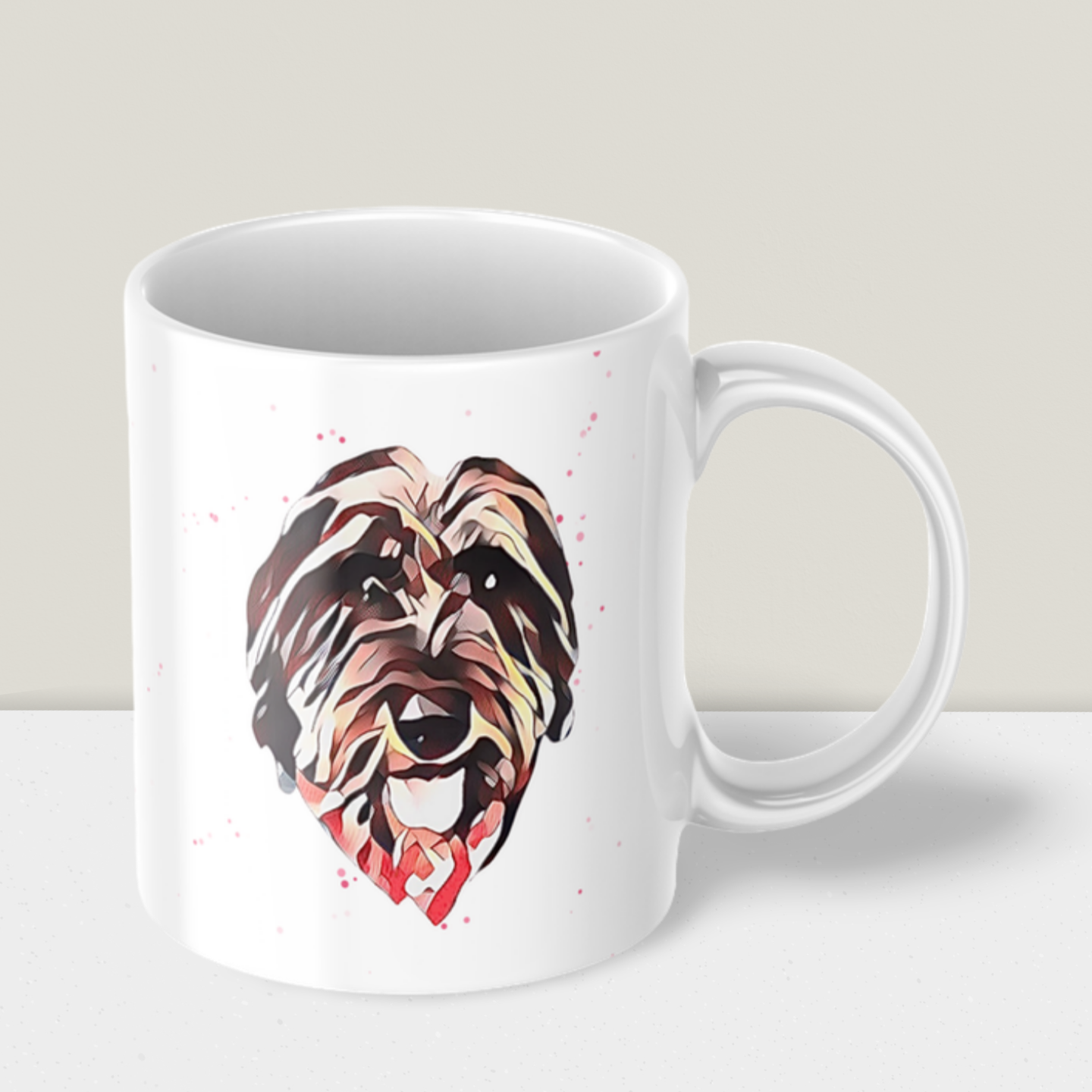 Caneca Cerâmica Personalizada Dog Mum - Presente Criativo para Amantes de Cães
