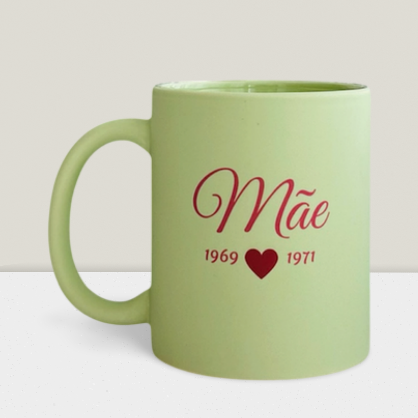 Caneca Personalizada Mãe com Datas – Presente Dia da Mãe | Cerâmica Mate
