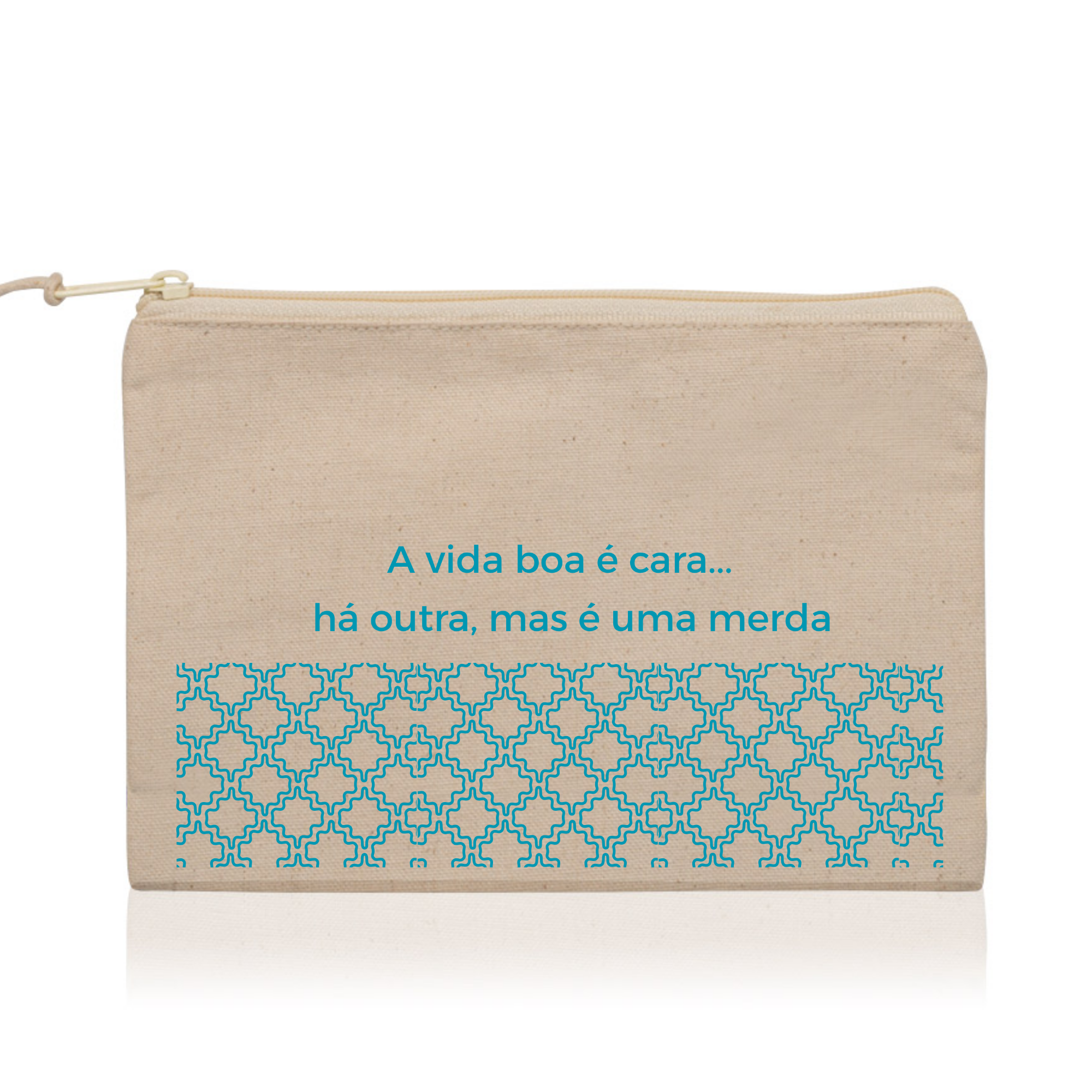 Necessaire Algodão 100% com Frase