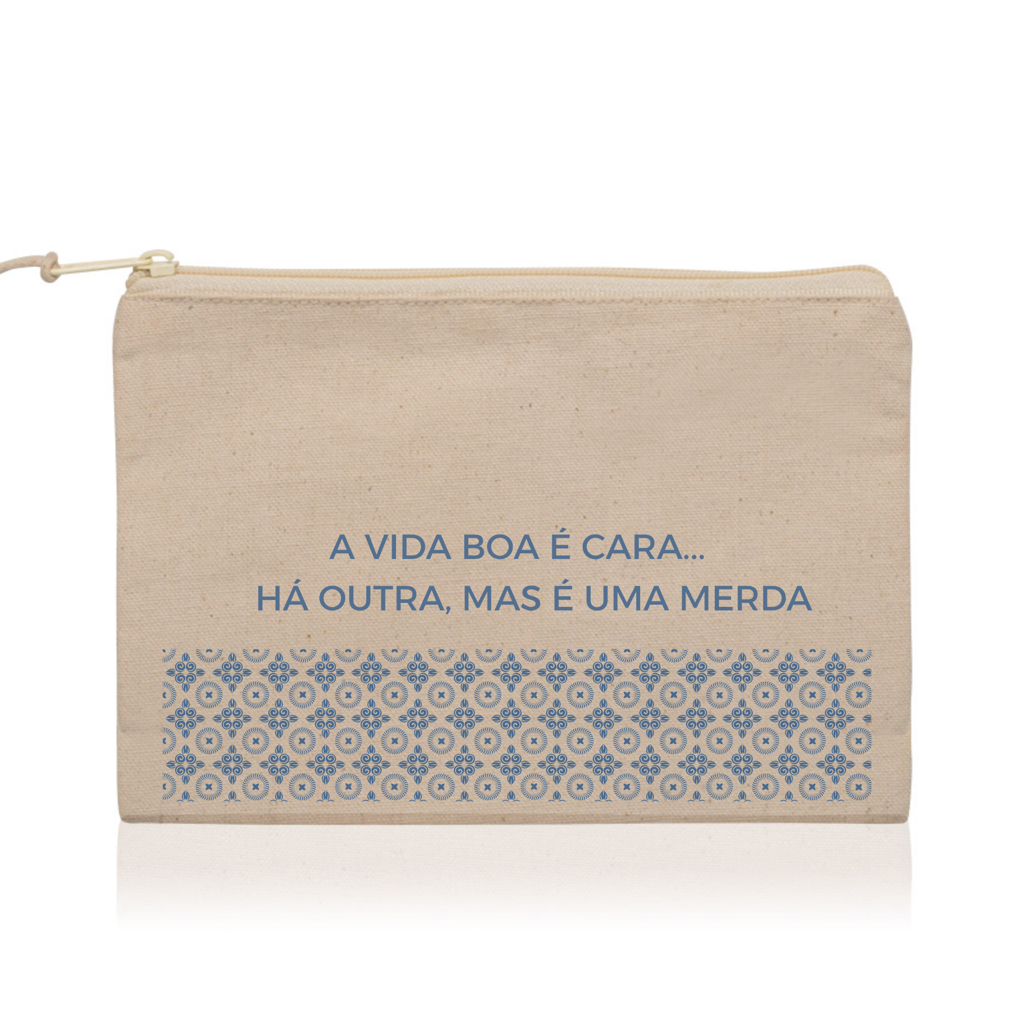 Necessaire Algodão 100% com Frase
